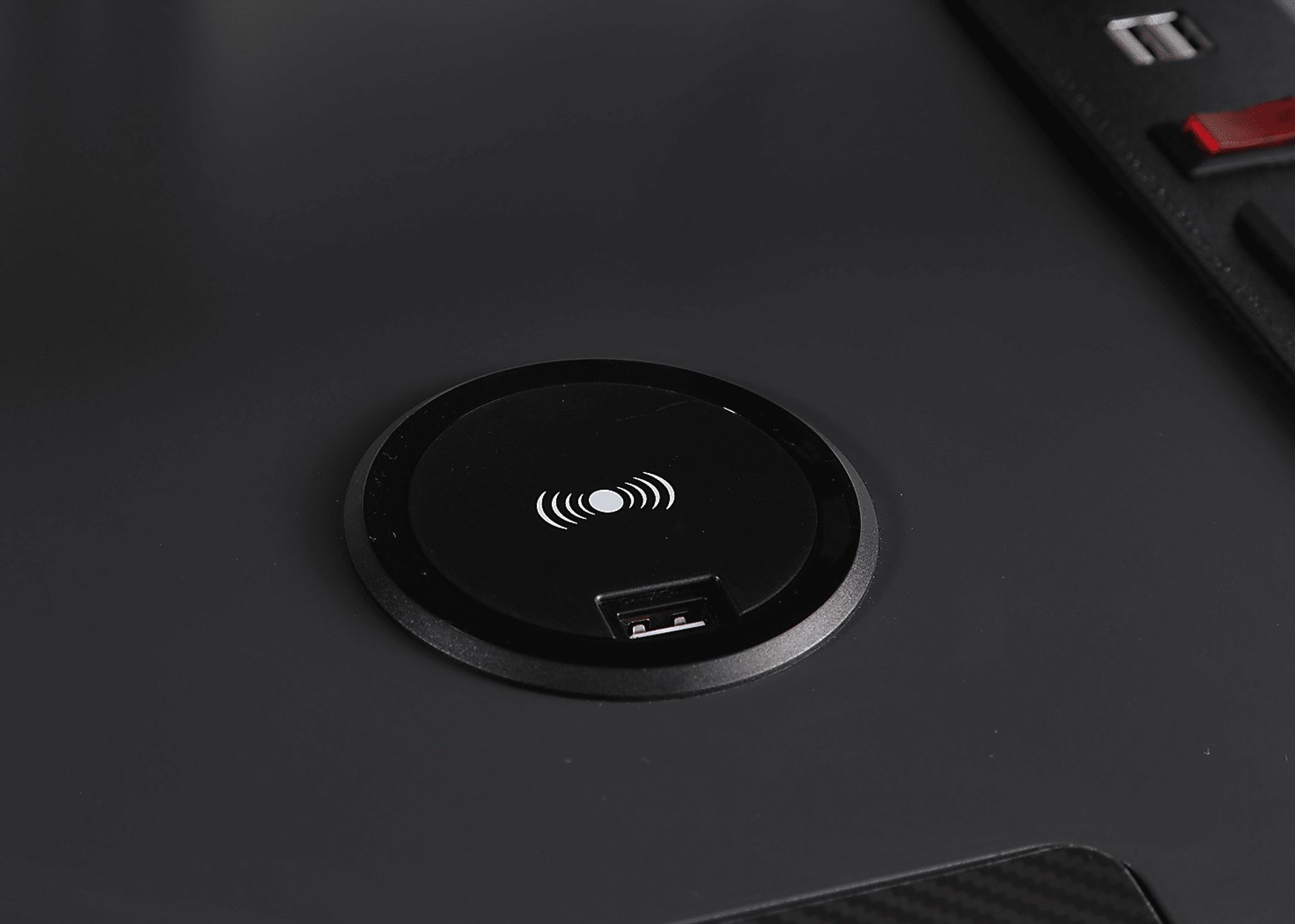 Kids Falkor Gray L-shaped Gaming Desk - Image 4