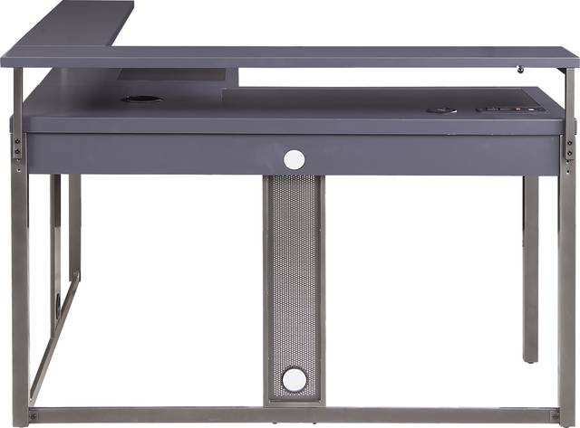 Kids Falkor Gray L-shaped Gaming Desk - Thumbnail - Image 7