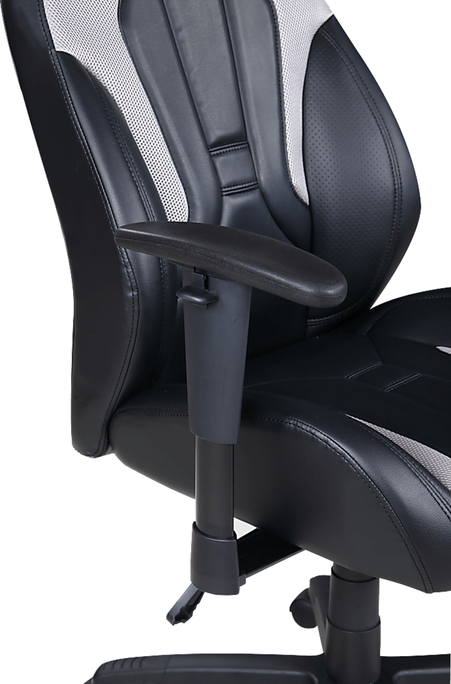 Kids Faryn Black/Gray Gaming Desk Chair - Image 5