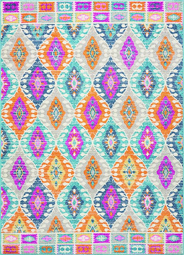 Kids Fascination Blue 3'9 x 5'9 Rug - Thumbnail - Image 1