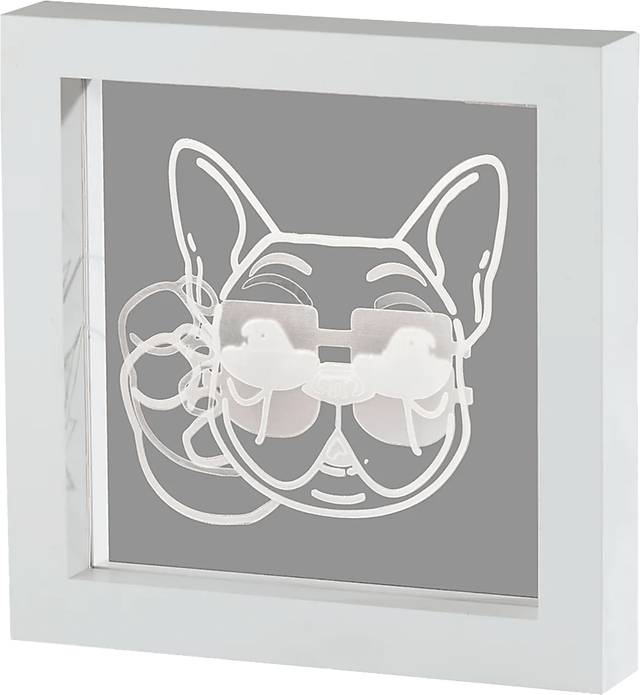 Kids Fashionista Decor White Cool Dog Light Box - Thumbnail - Image 1