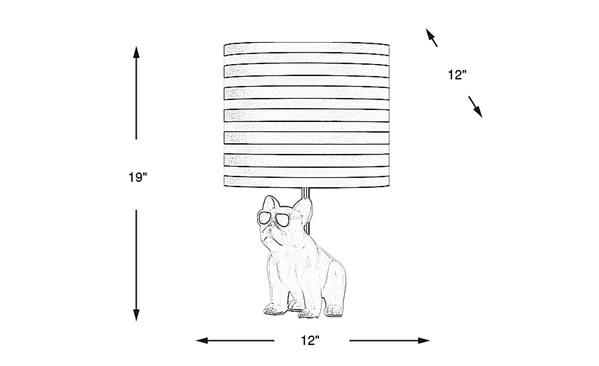Dimension Image. Please refer to the Dimension Tab on this page for dimension details.