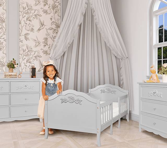 Kids Faylo Gray Toddler Bed - Thumbnail - Image 4