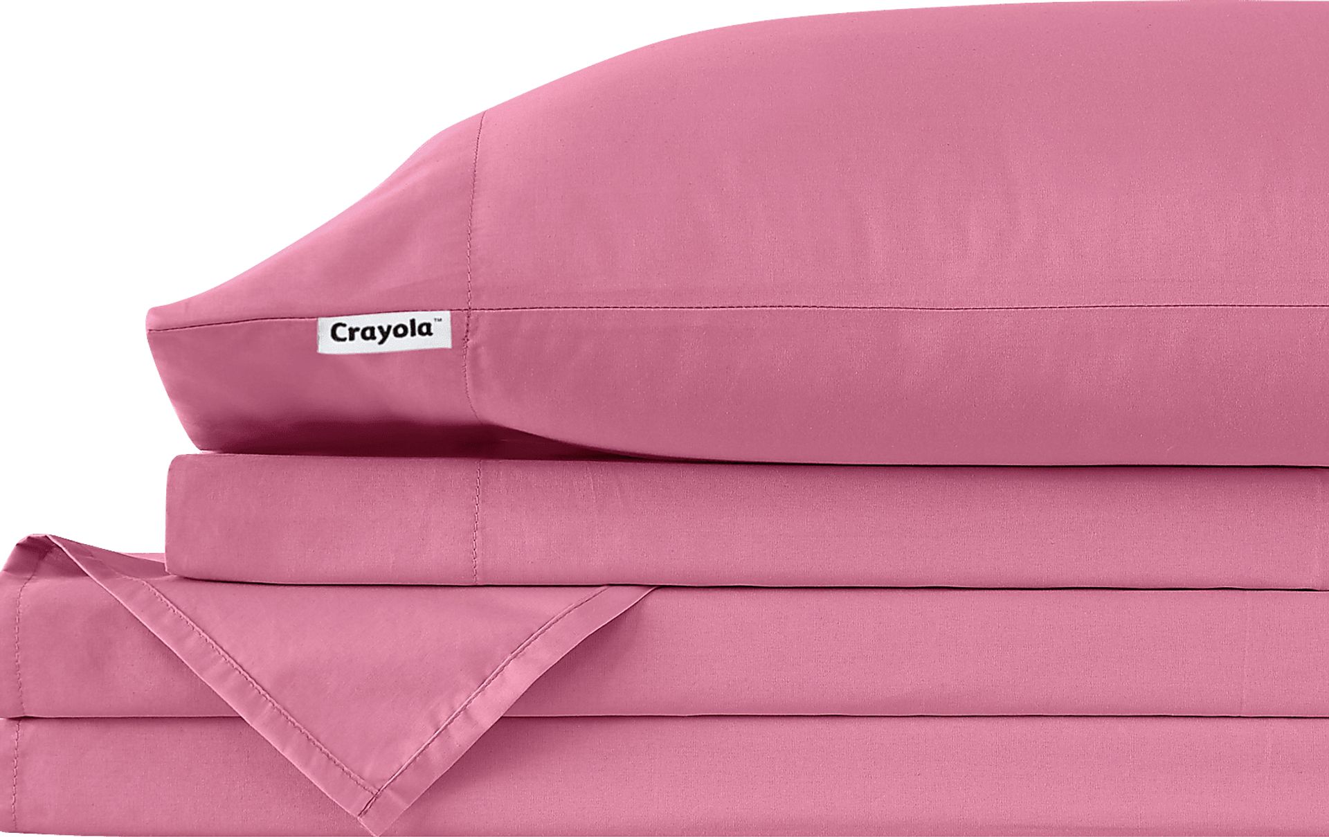 Kids Feeling Bright Pink 3 Pc Twin Sheet Set - Image 3