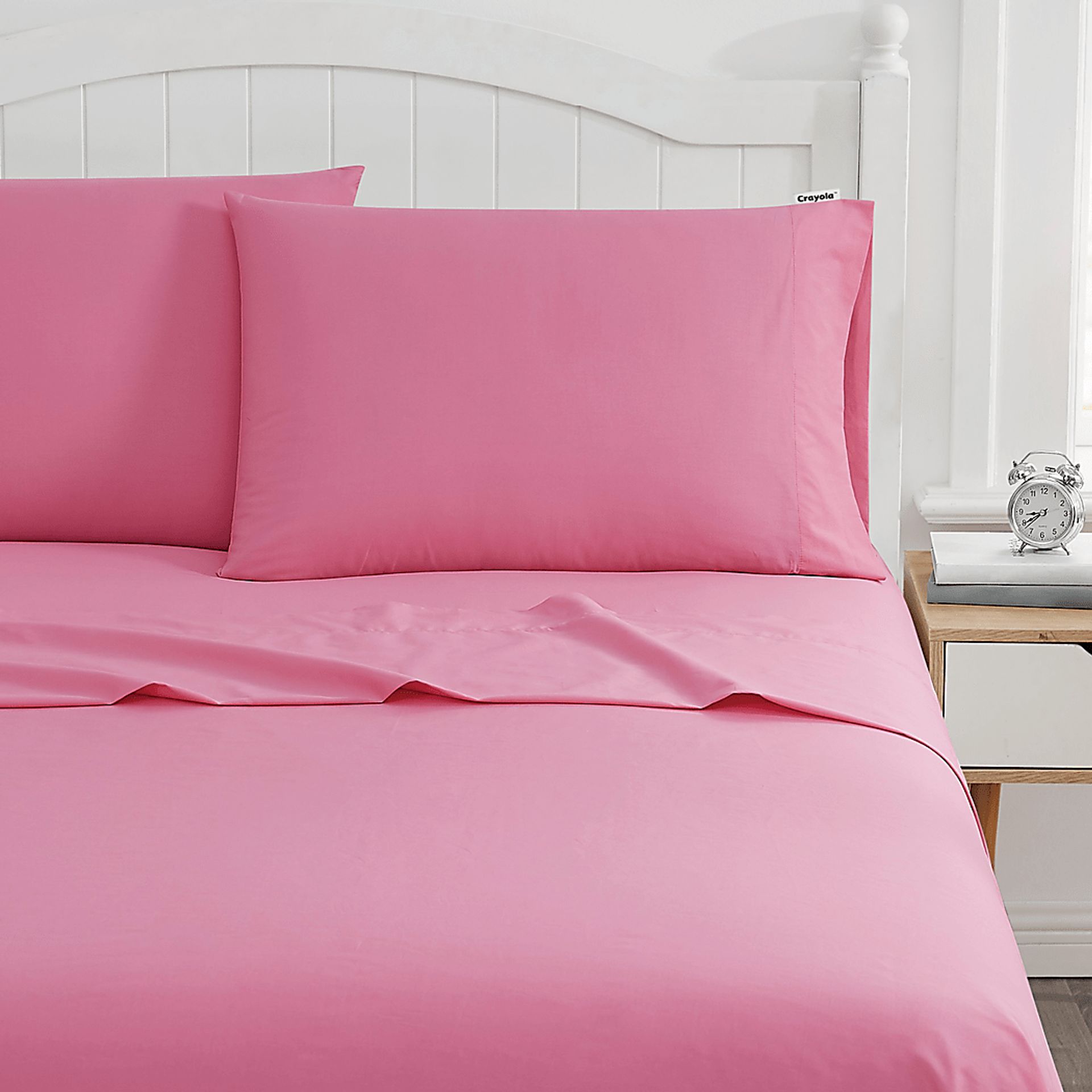 Kids Feeling Bright Pink 3 Pc Twin Sheet Set - Image 5