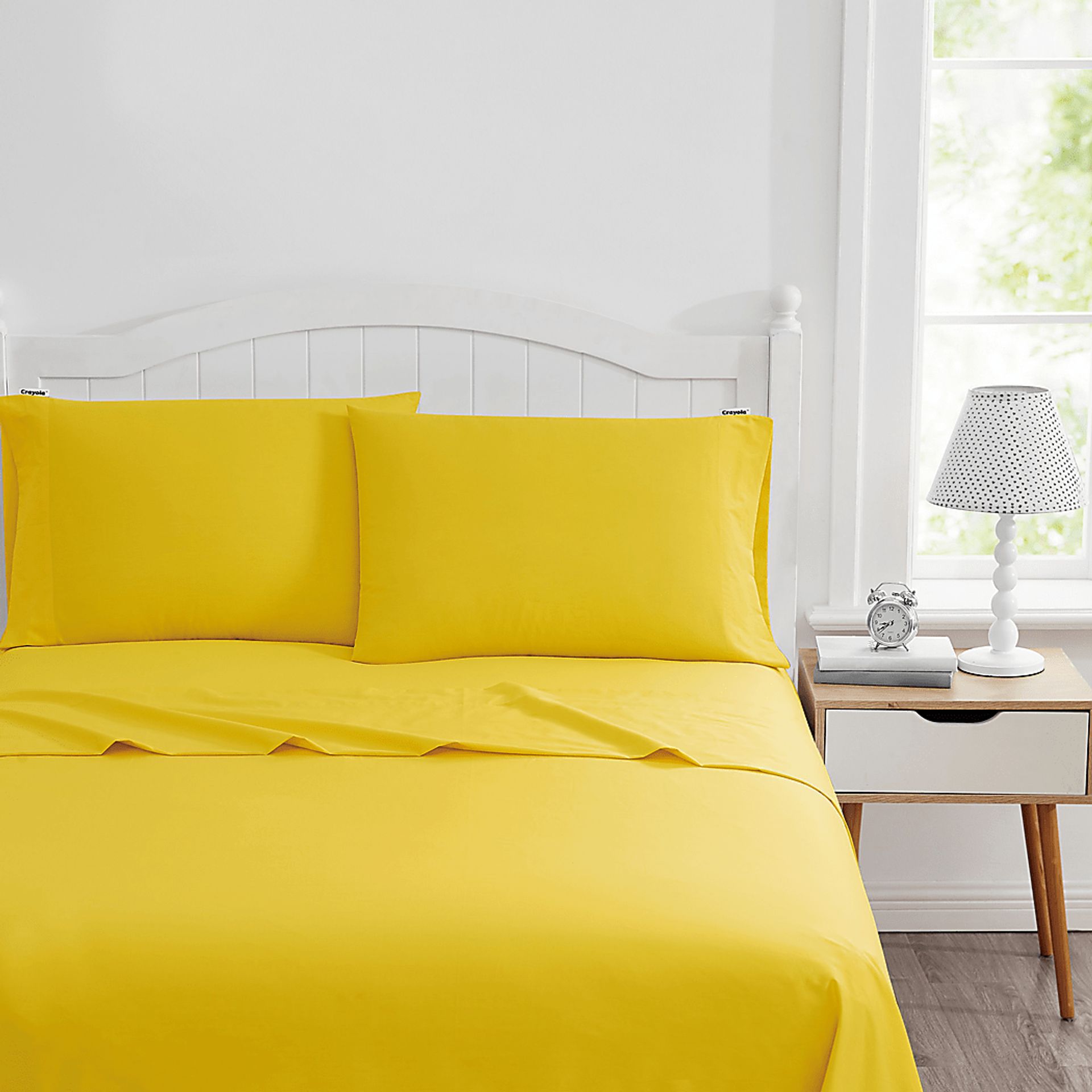 Kids Feeling Bright Yellow 3 Pc Twin Sheet Set - Image 2