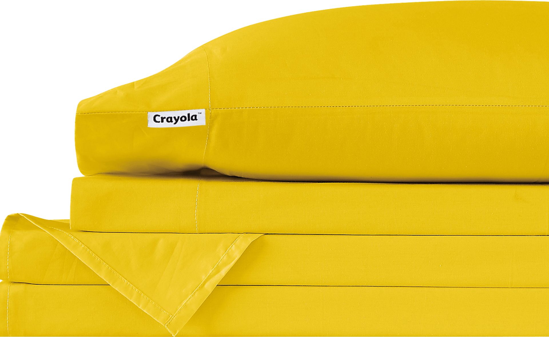 Kids Feeling Bright Yellow 3 Pc Twin Sheet Set - Image 3