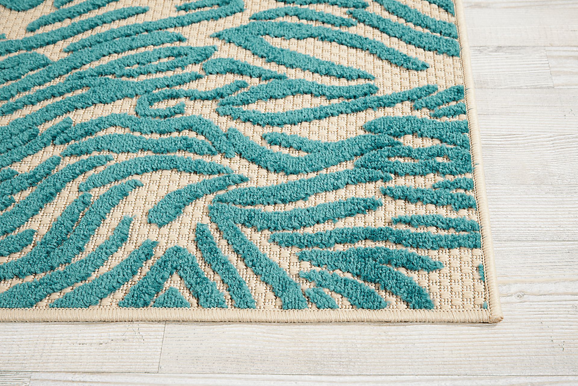 Kids Festive Coral Aqua 3' x 4' Rug - Image 3