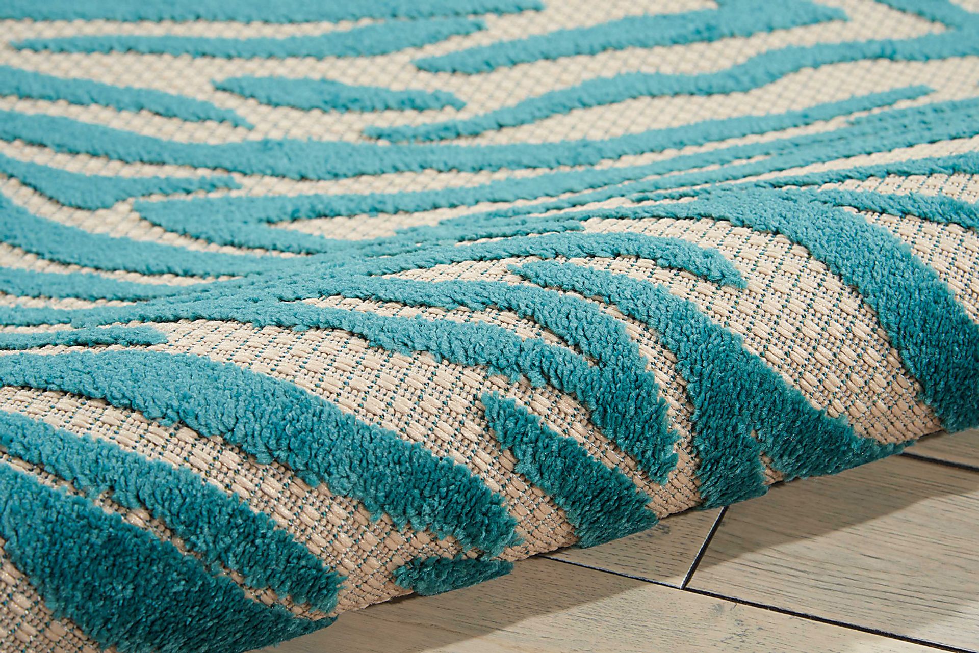 Kids Festive Coral Aqua 4' x 6' Rug - Image 5