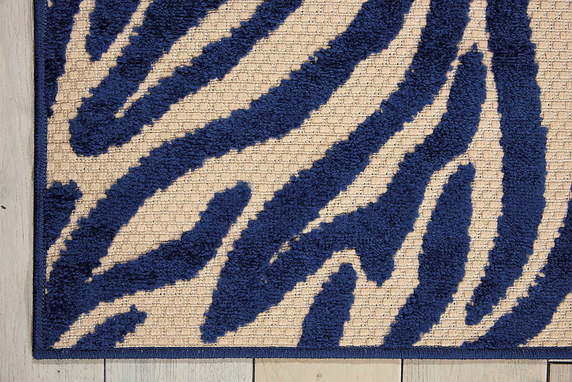 Kids Festive Coral Navy 5' x 8' Rug - Image 2