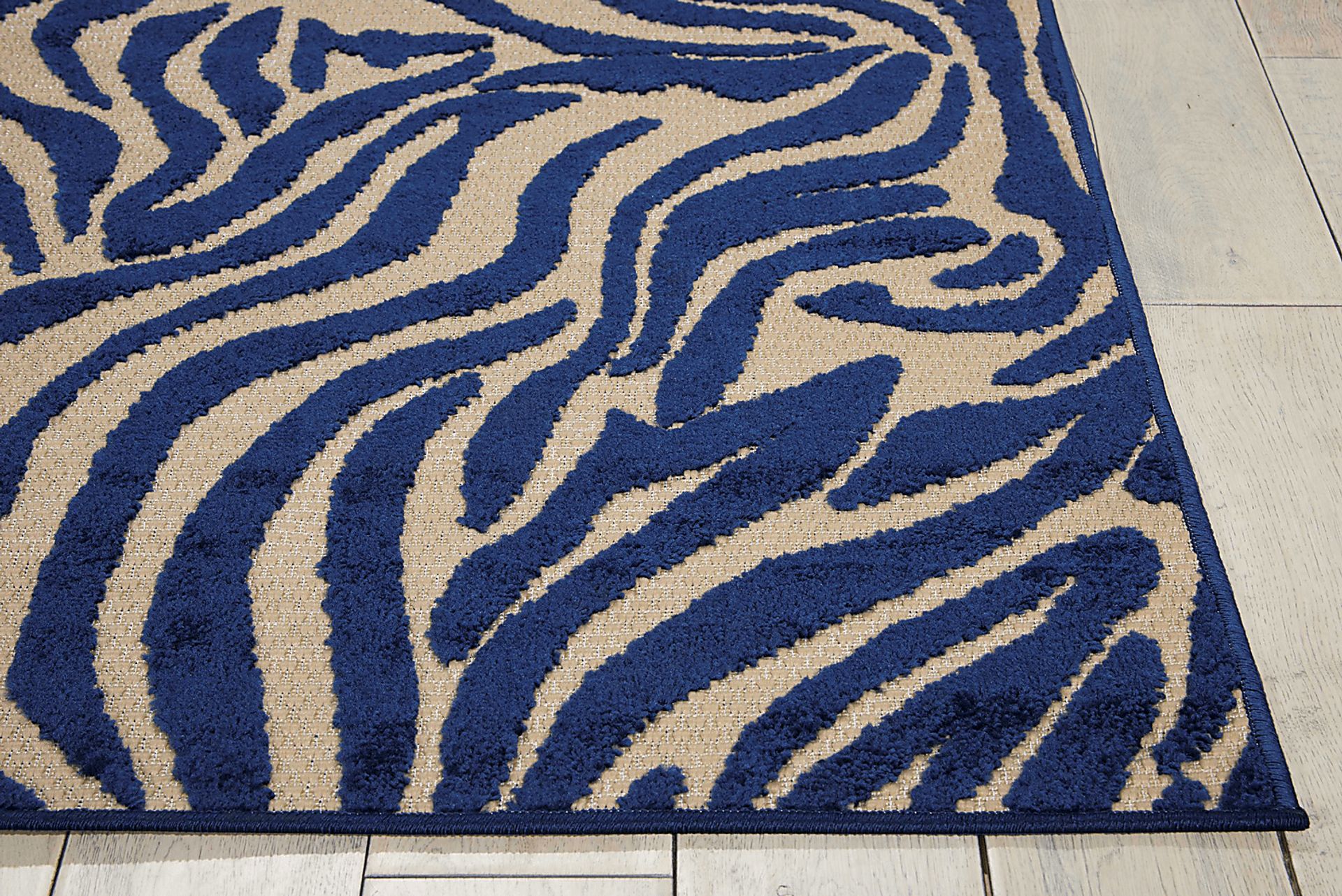 Kids Festive Coral Navy 5' x 8' Rug - Image 3
