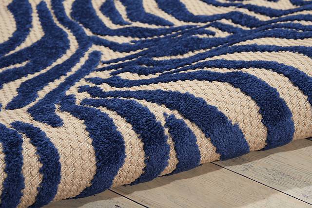 Kids Festive Coral Navy 5' x 8' Rug - Thumbnail - Image 5