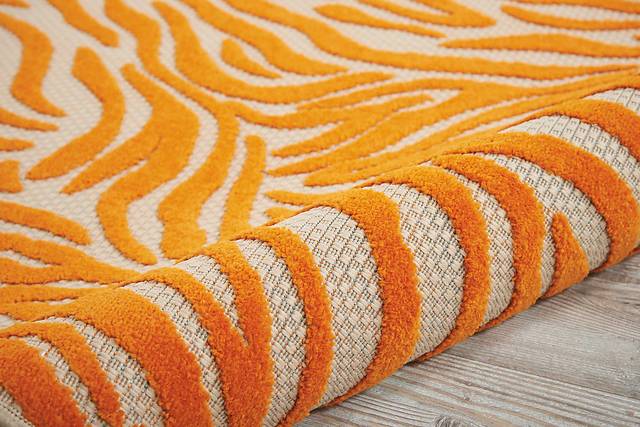 Kids Festive Coral Orange 4' x 6' Rug - Thumbnail - Image 5