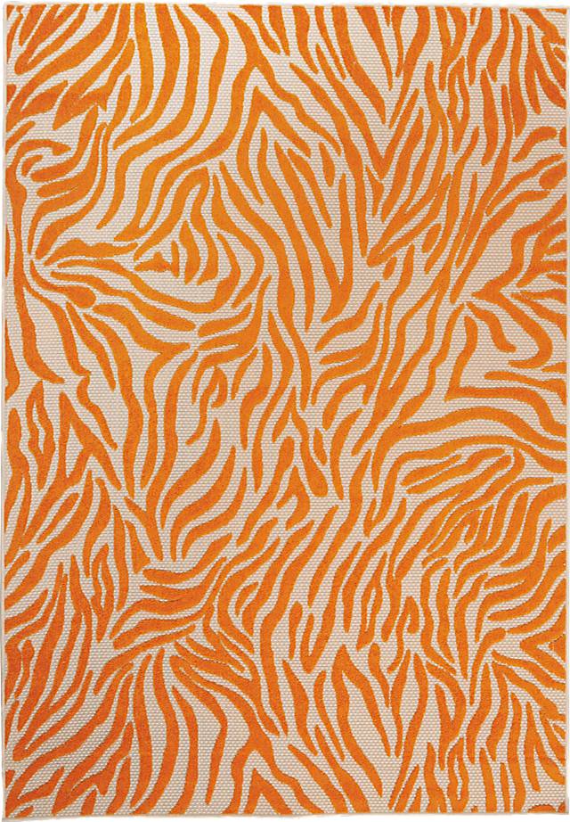 Kids Festive Coral Orange 4' x 6' Rug - Thumbnail - Image 1
