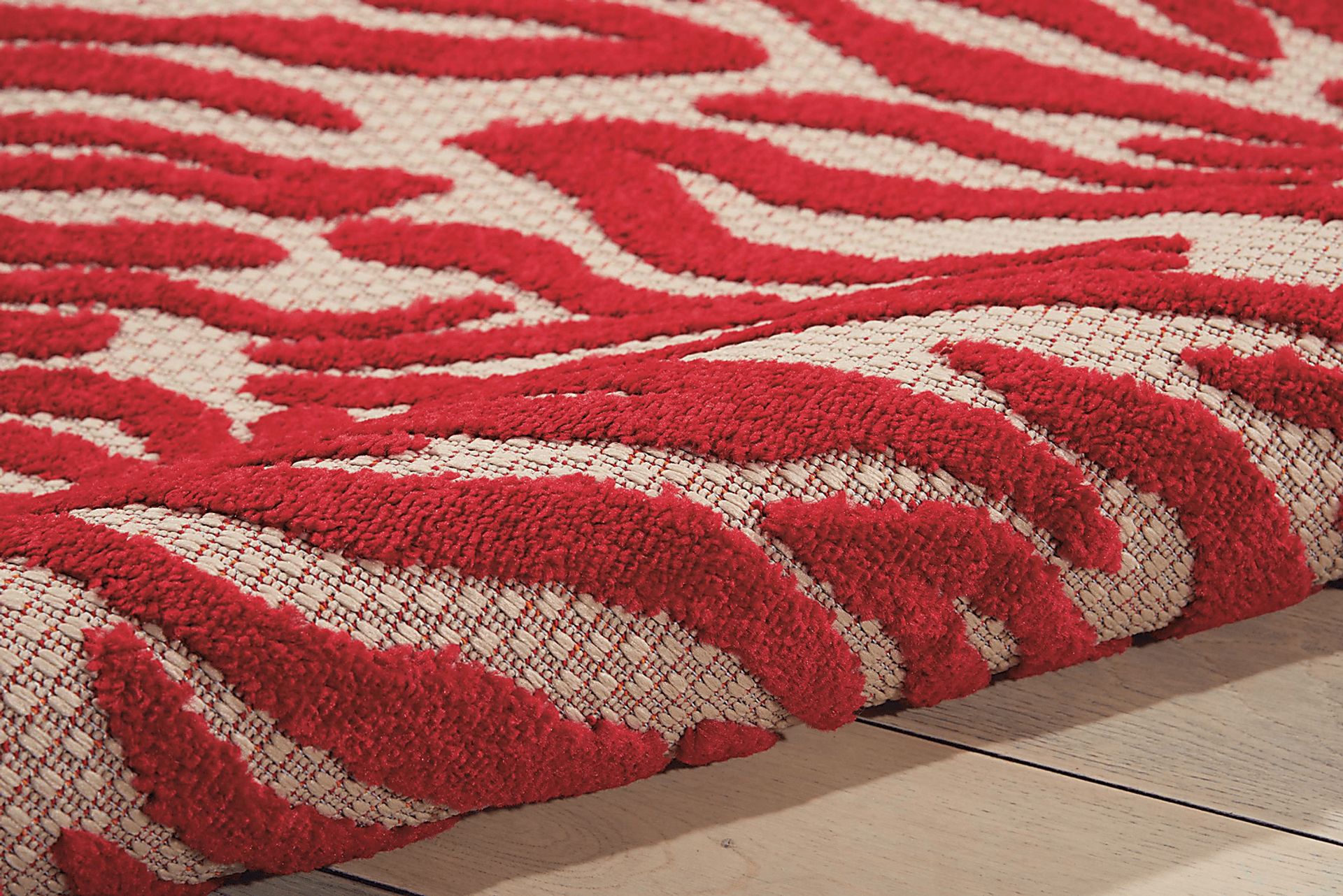 Kids Festive Coral Red 4' x 6' Rug - Image 5
