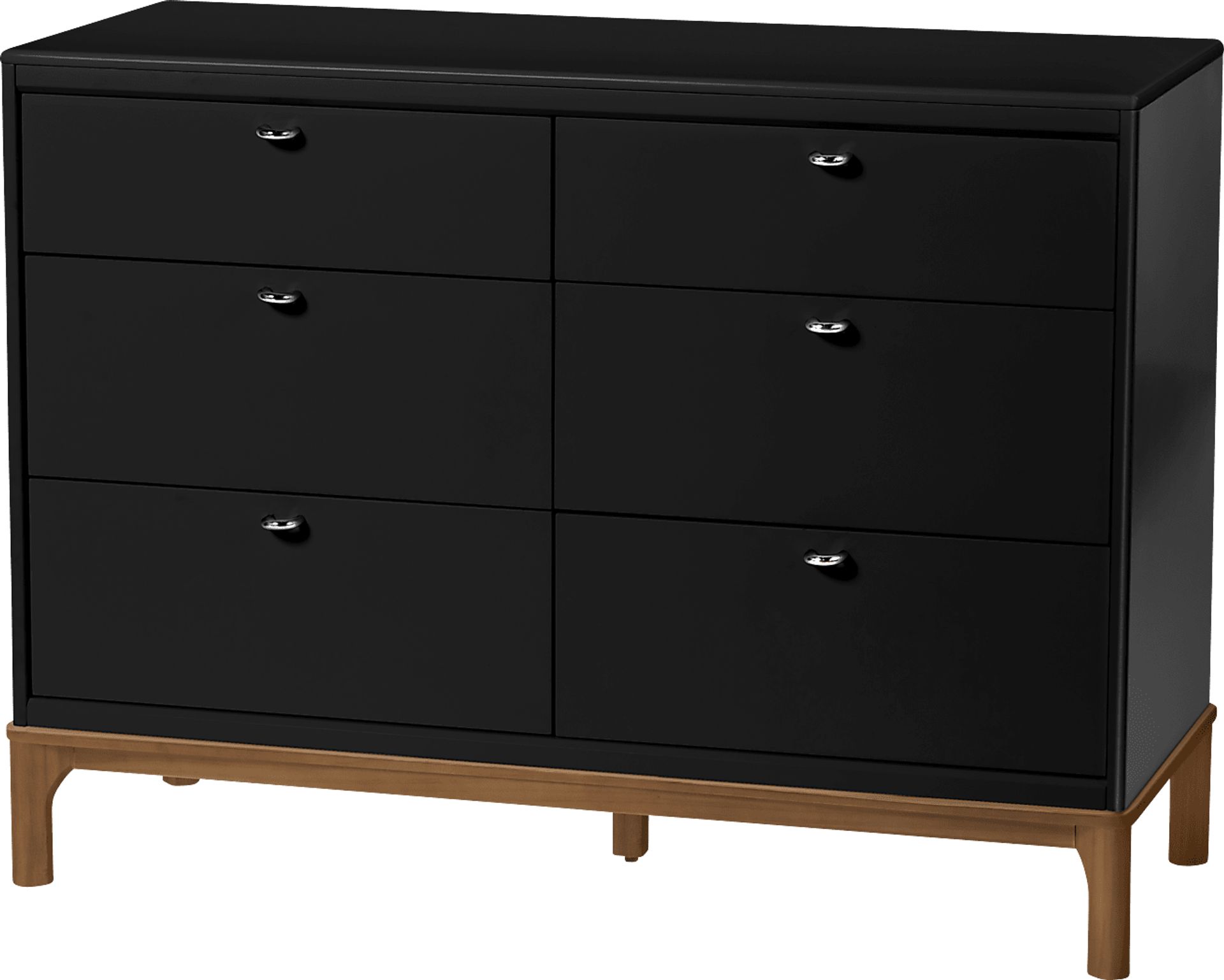Kids Fiedu Black/Brown 6 Drawer Dresser - Image 5