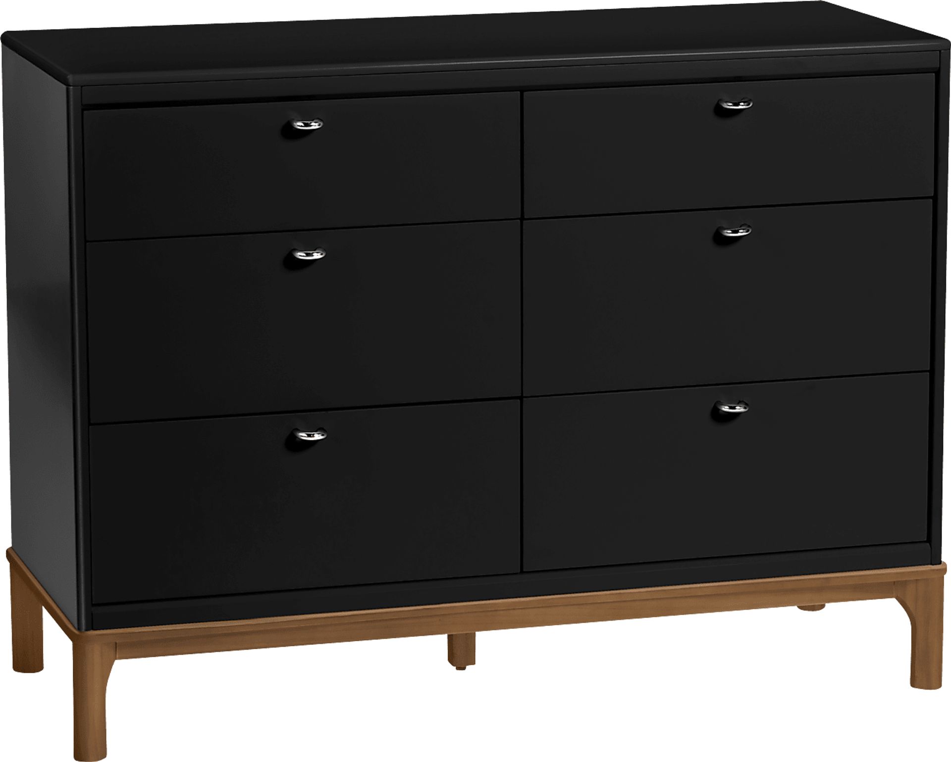 Kids Fiedu Black/Brown 6 Drawer Dresser - Image 6