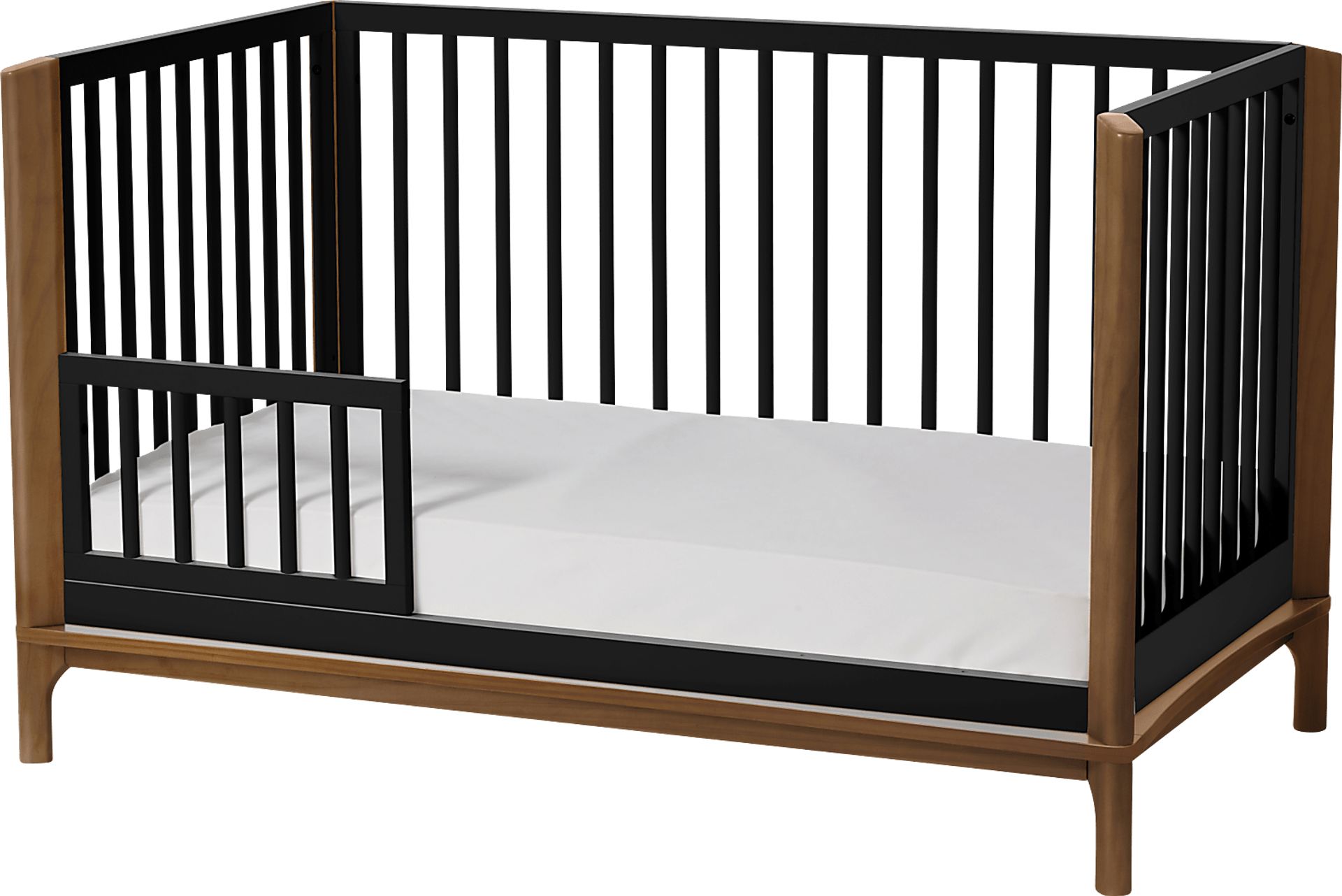 Kids Fiedu Black/Brown Convertible Crib - Image 3