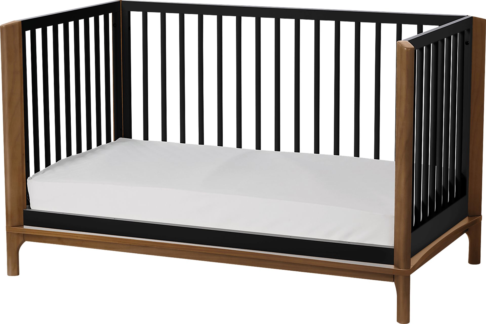 Kids Fiedu Black/Brown Convertible Crib - Image 4