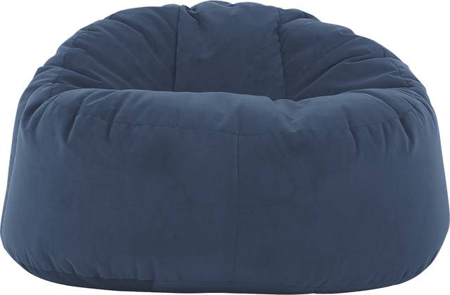 Kids Finnley Navy Bean Bag Chair - Thumbnail - Image 2