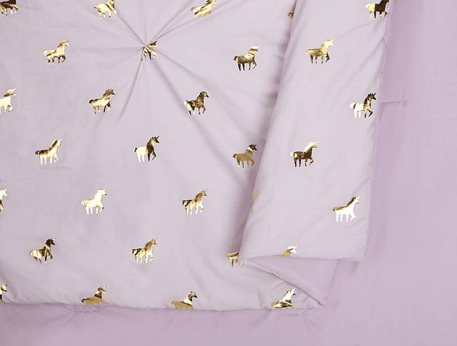Kids Fiona Unicorn Lilac 3 Pc Twin Comforter Set - Thumbnail - Image 2