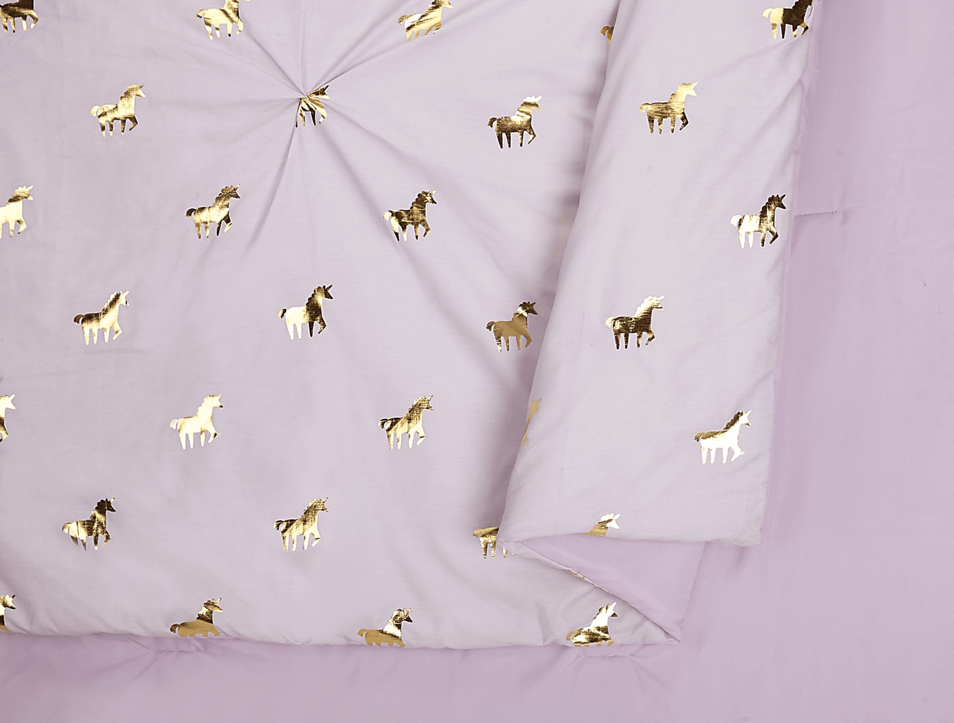 Kids Fiona Unicorn Lilac 3 Pc Twin Comforter Set - Image 2