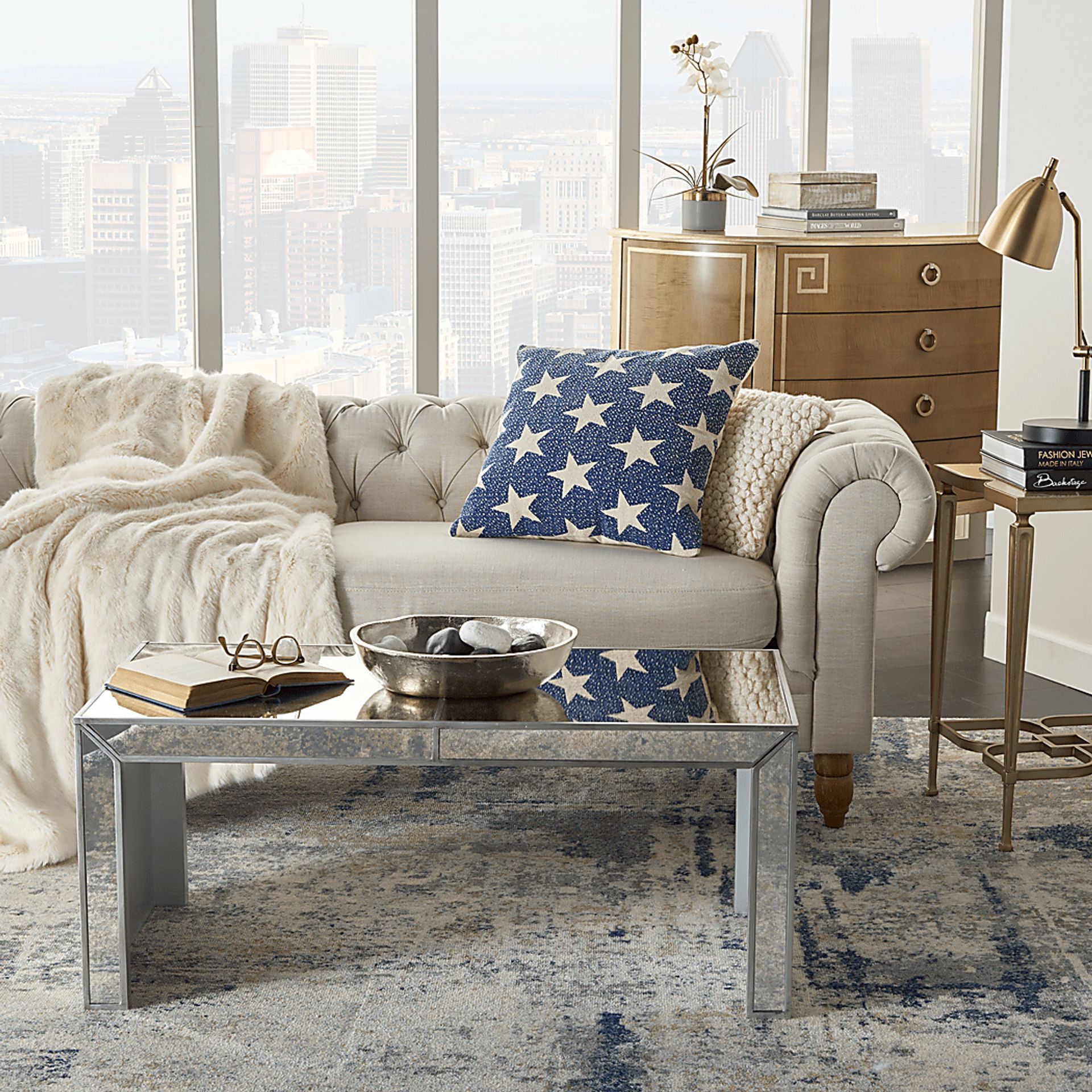Kids Flag Way Navy Throw Pillow - Image 3