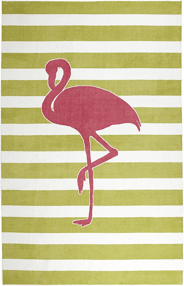 Kids Flamingo Way Fuchsia 5' x 8' Rug - Thumbnail - Image 1