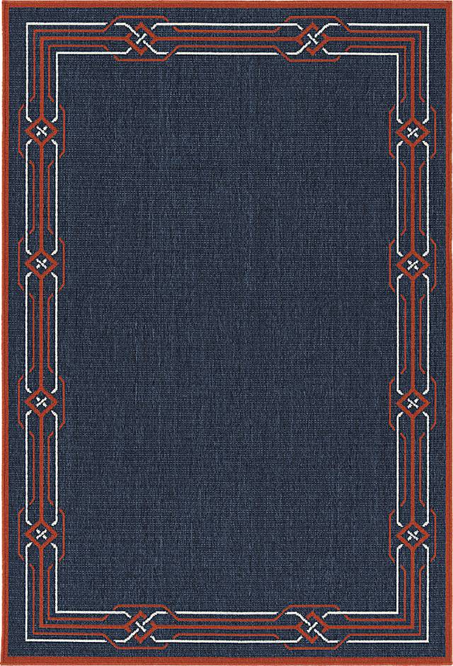 Kids Fleckey Navy 5' x 7'5 Rug - Thumbnail - Image 1