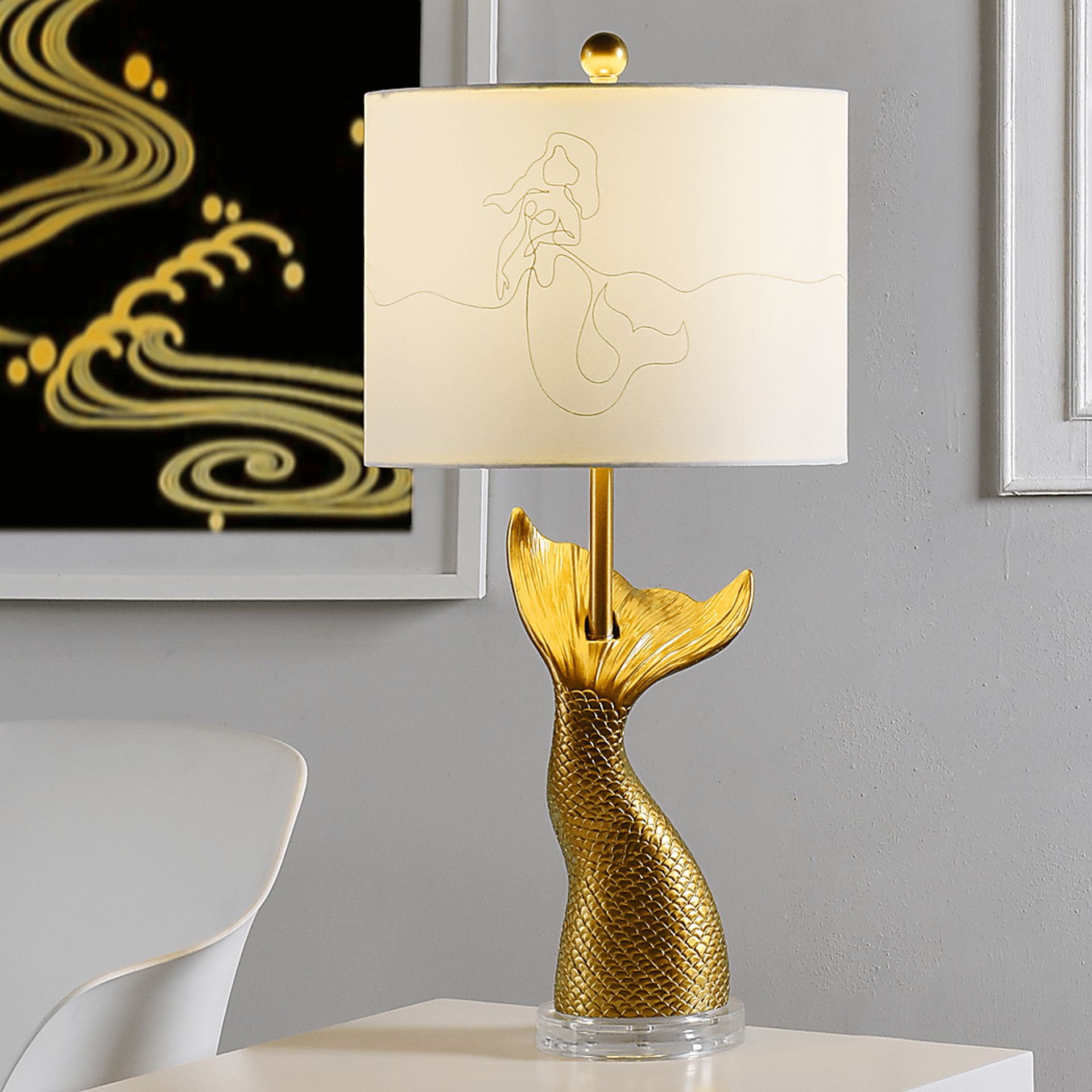 Kids Fleenor Way Gold Lamp - Image 5