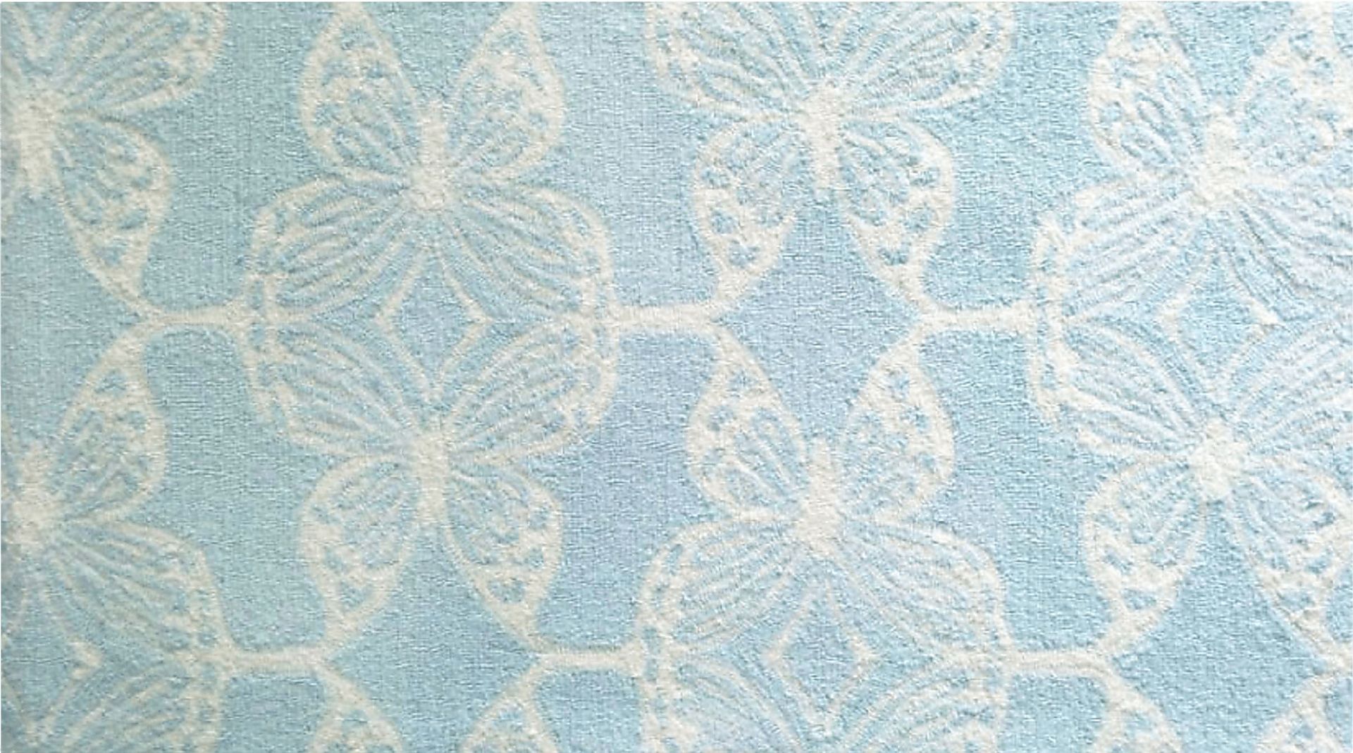 Kids Flickering Butterfly Aqua 2'8 x 4'8 Rug - Image 1