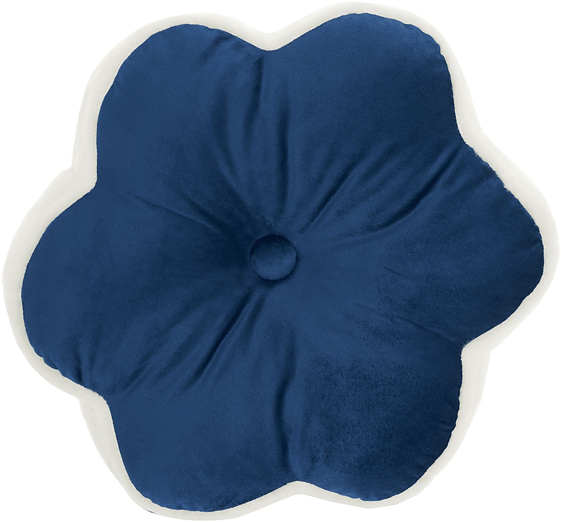 Kids Floral Bloom Navy Throw Pillow - Image 2