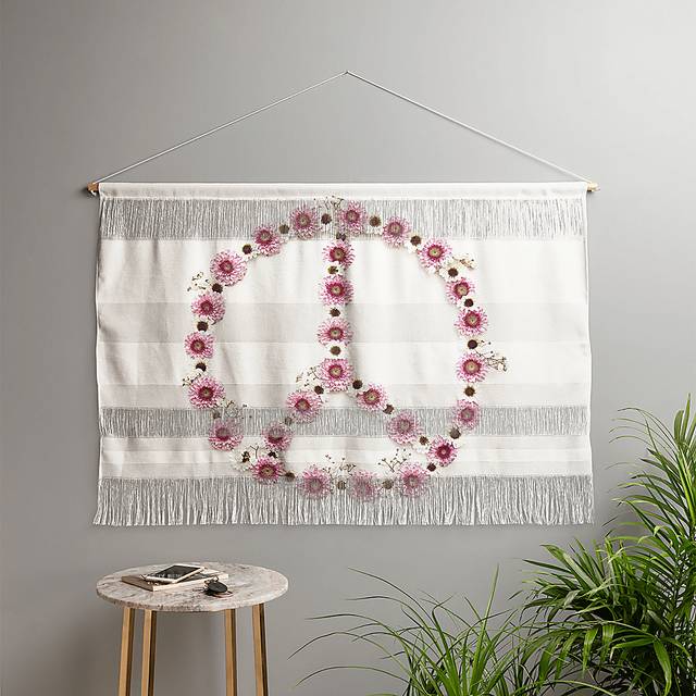 Kids Flower Peace White Wall Decor - Thumbnail - Image 2