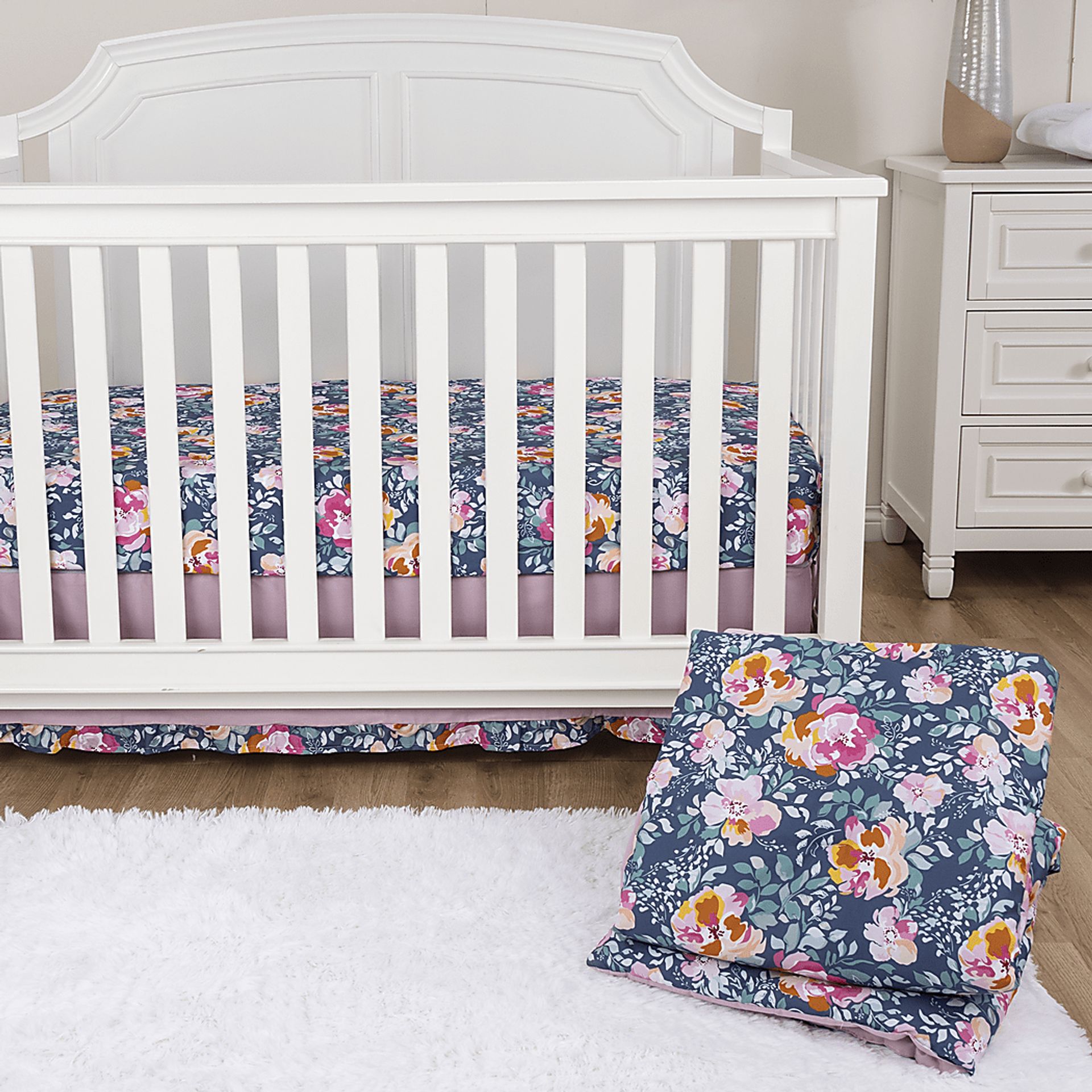 Kids Flower Snooze Blue Baby Bedding Set - Image 15