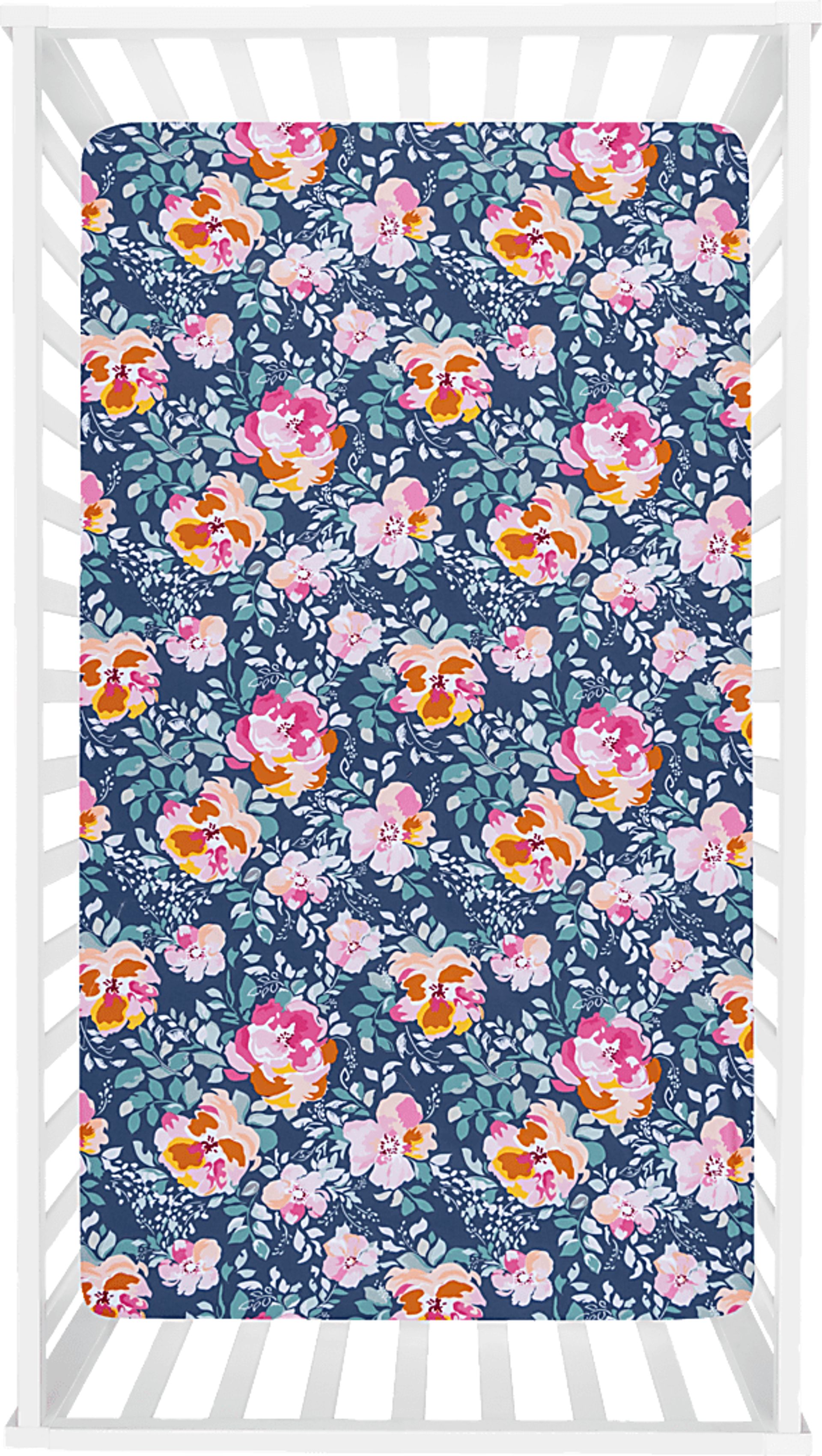 Kids Flower Snooze Blue Baby Bedding Set - Image 6