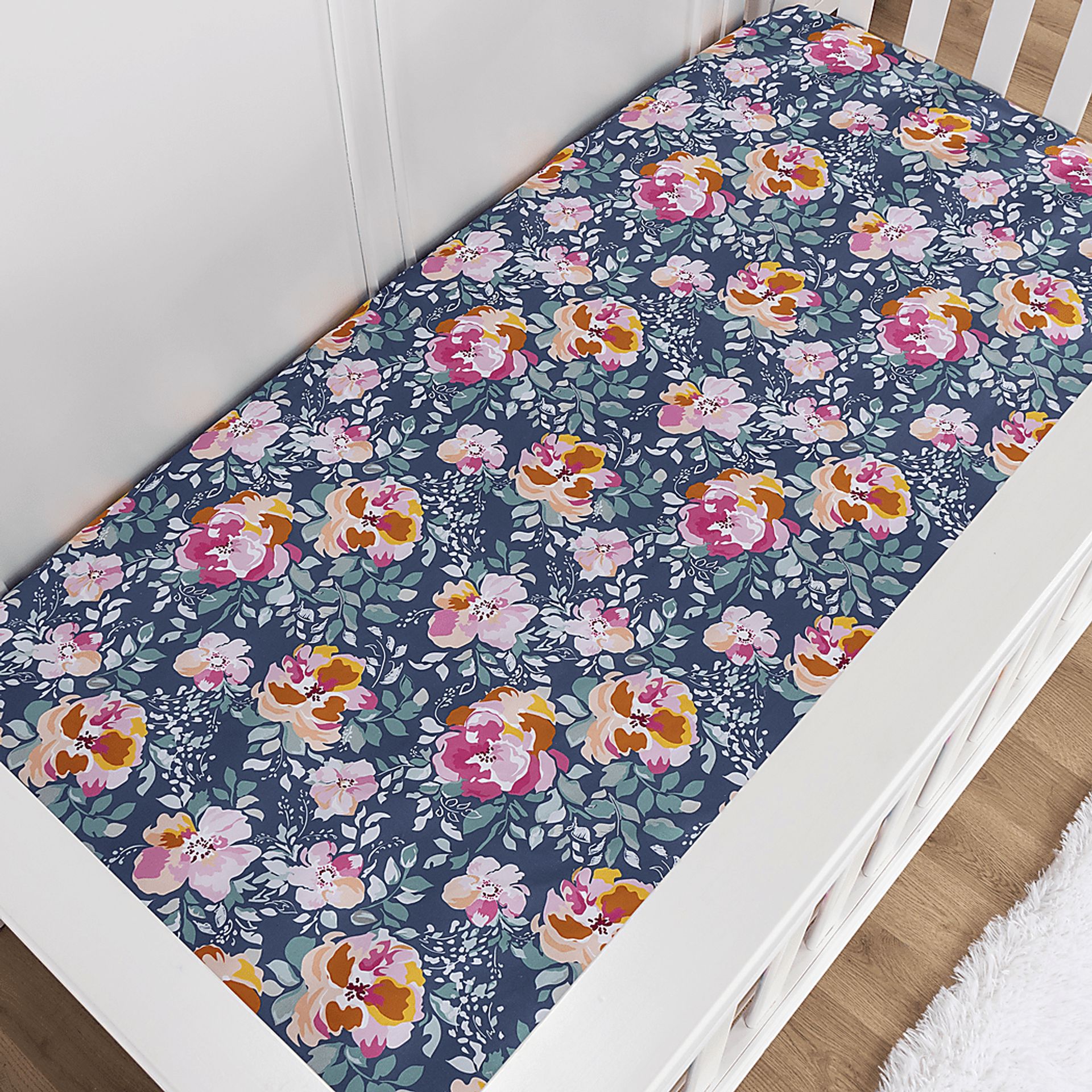 Kids Flower Snooze Blue Baby Bedding Set - Image 10