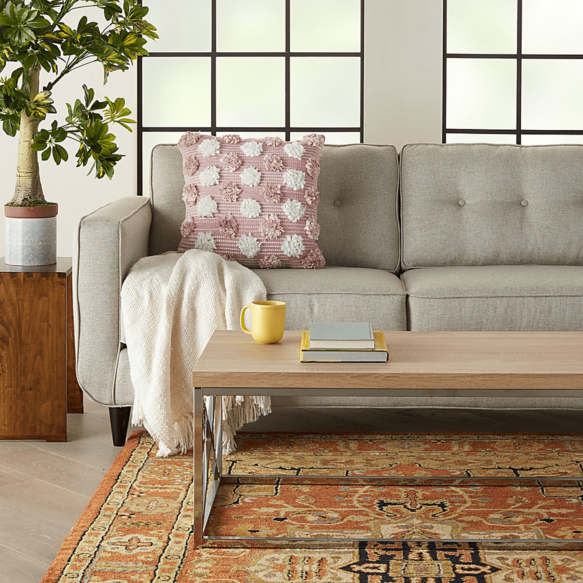 Kids Flowerful Blush Accent Pillow - Image 3