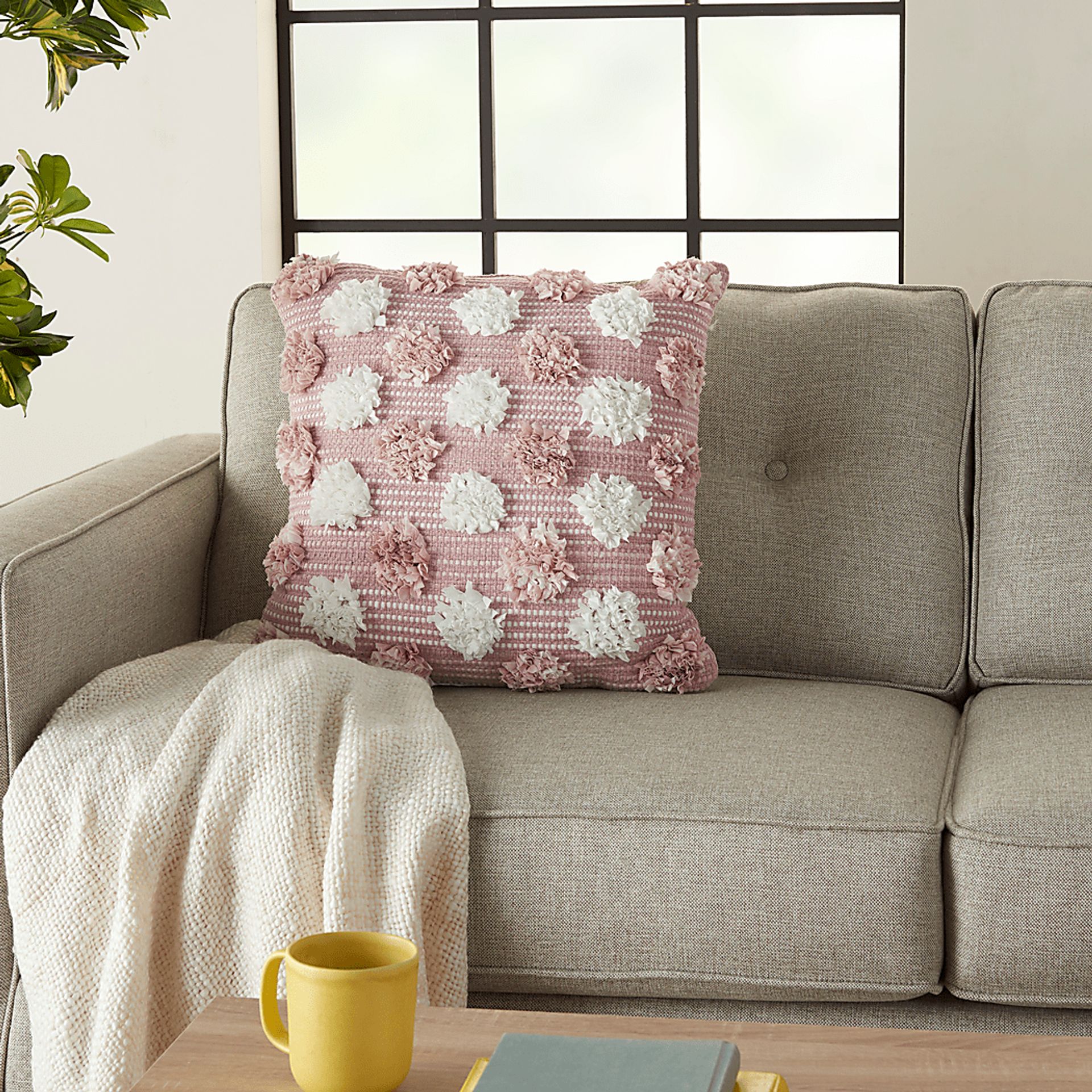 Kids Flowerful Blush Accent Pillow - Image 4