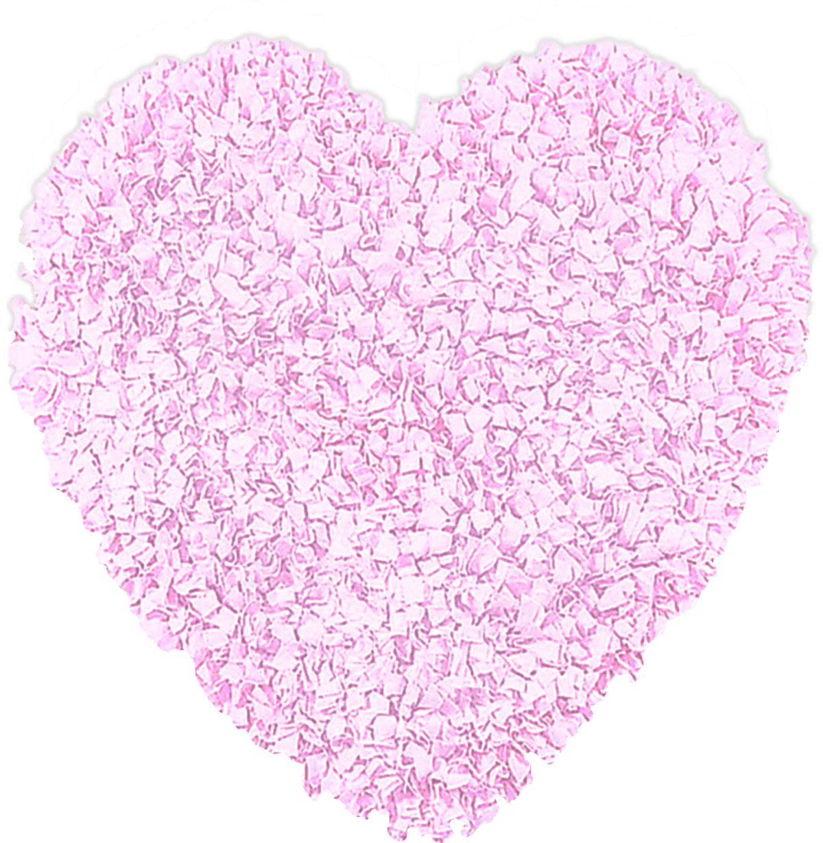 Fluffy Heart Pink Rug Rooms to Go