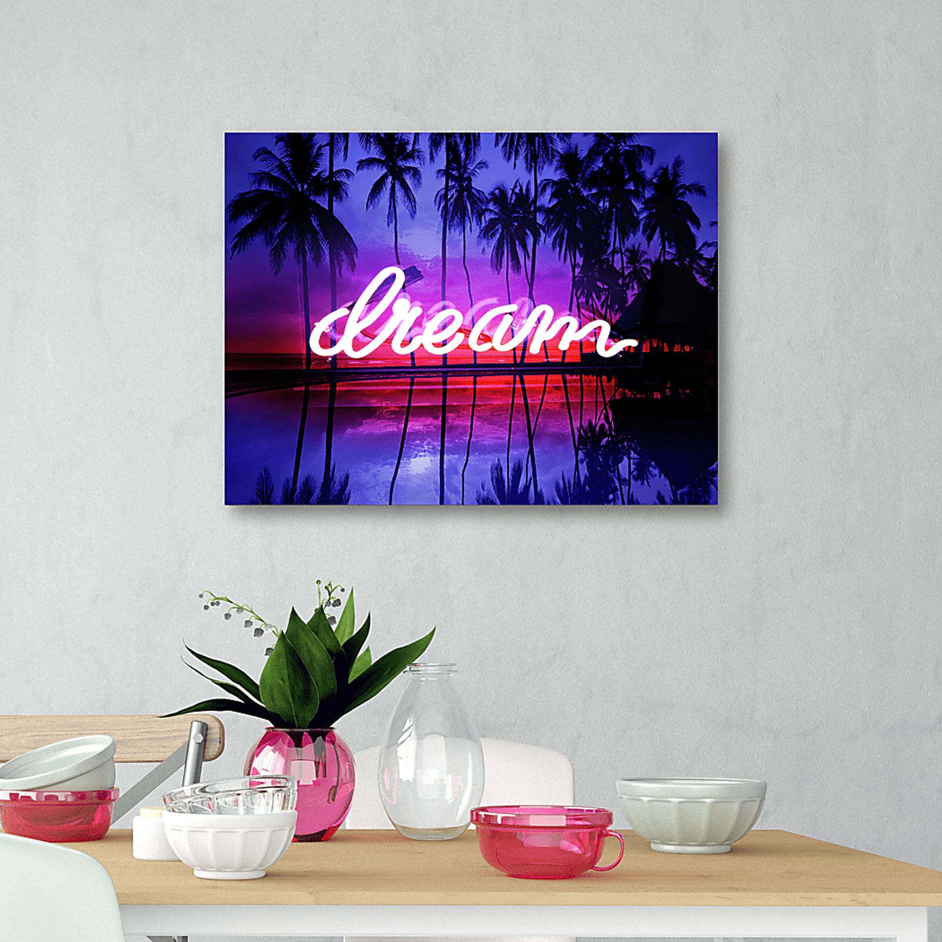 Kids Fluorescent Dreams Purple Artwork - Image 2
