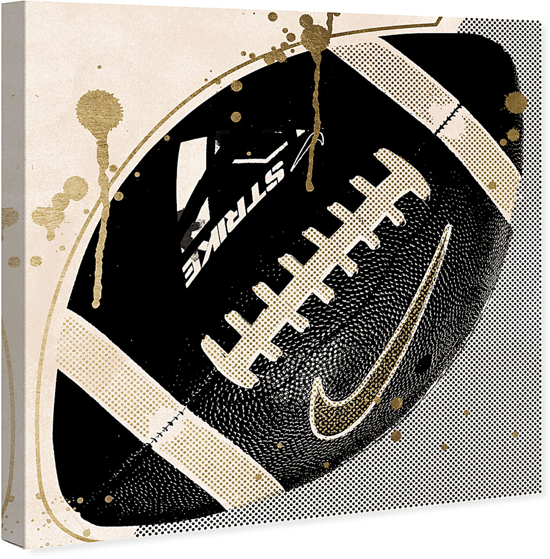Kids Football Days Black Small Wall Art - Image 2