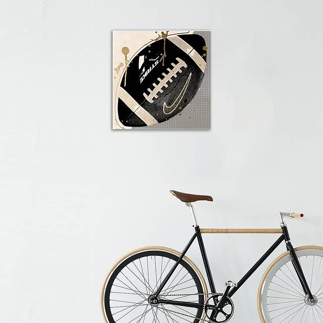 Kids Football Days Black Small Wall Art - Thumbnail - Image 3