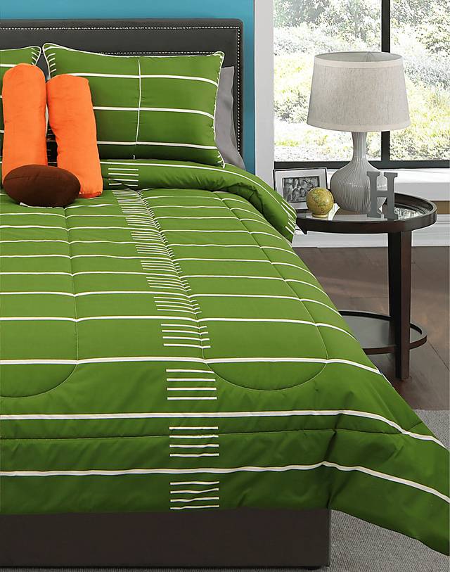 Kids Football Dreams Brown Full Comforter Set - Thumbnail - Image 2