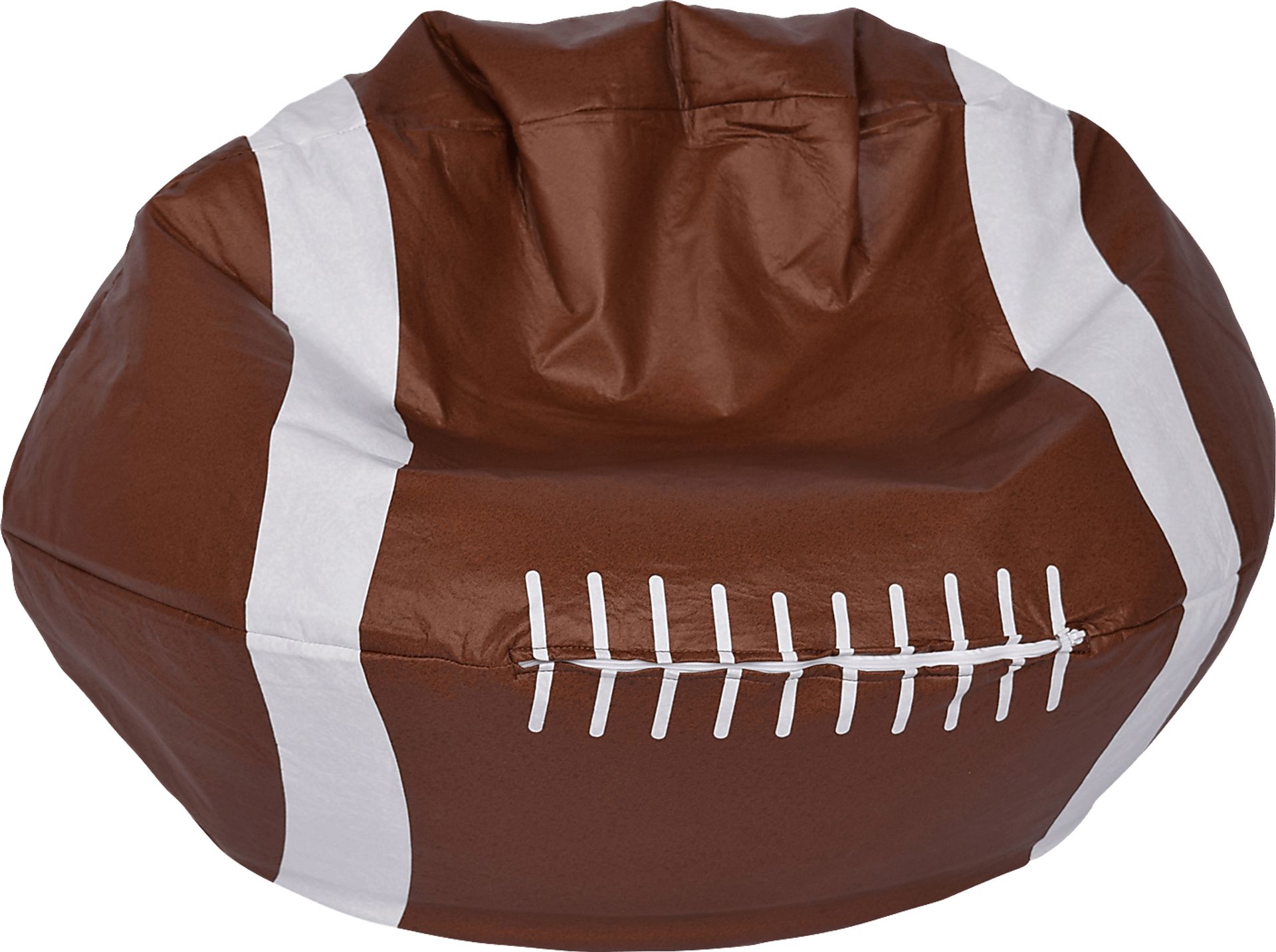 Kids Football Seat Brown Bean Bag - Image 1