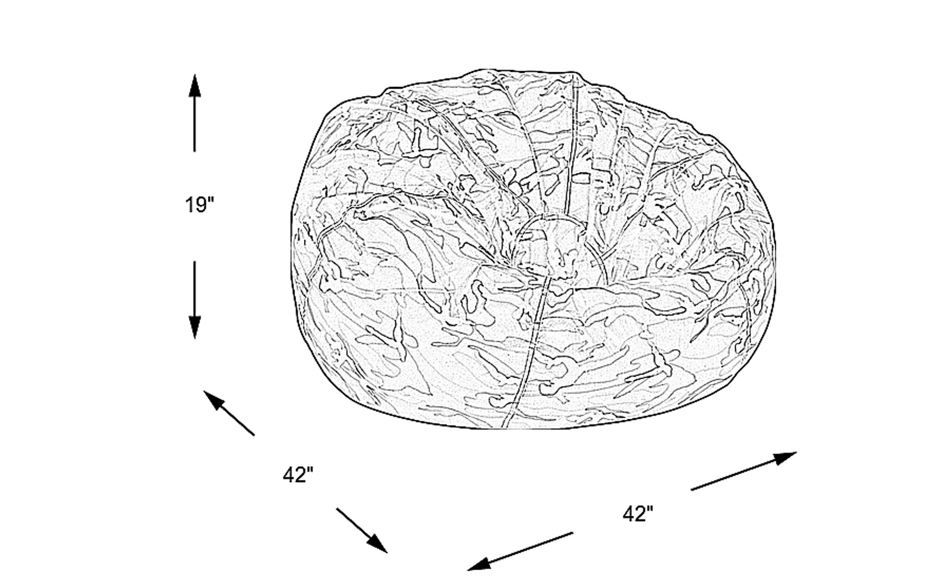 Dimension Image. Please refer to the Dimension Tab on this page for dimension details.