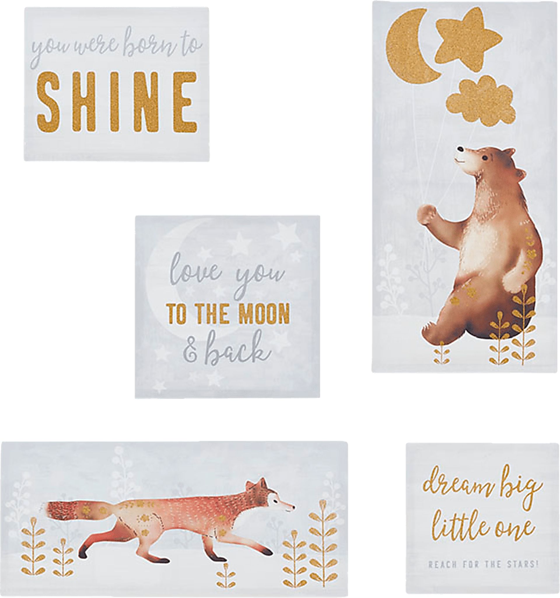 Kids Forest Shine White Artwork - Image 1
