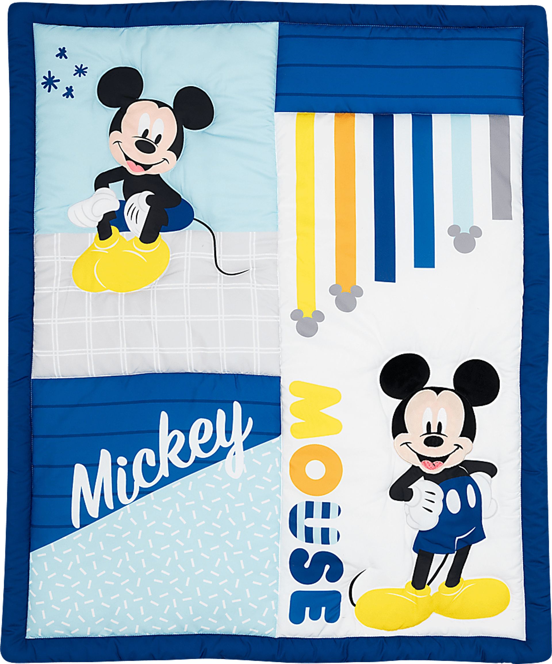 Kids Forever Mickey Mouse Blue Baby Bedding Set - Image 6