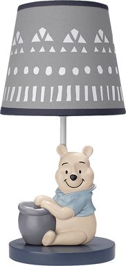 Kids Forever Pooh Gray Lamp