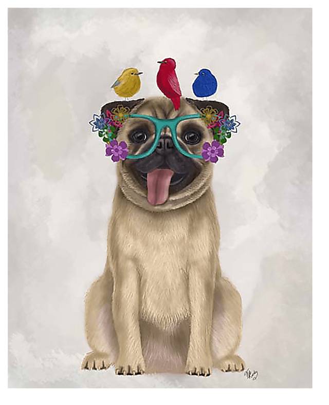 Kids Frenchie Friends Brown Artwork - Thumbnail - Image 1