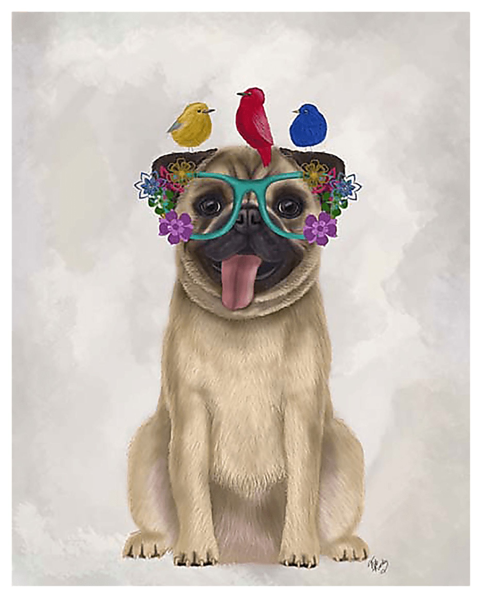 Kids Frenchie Friends Brown Artwork - Image 1